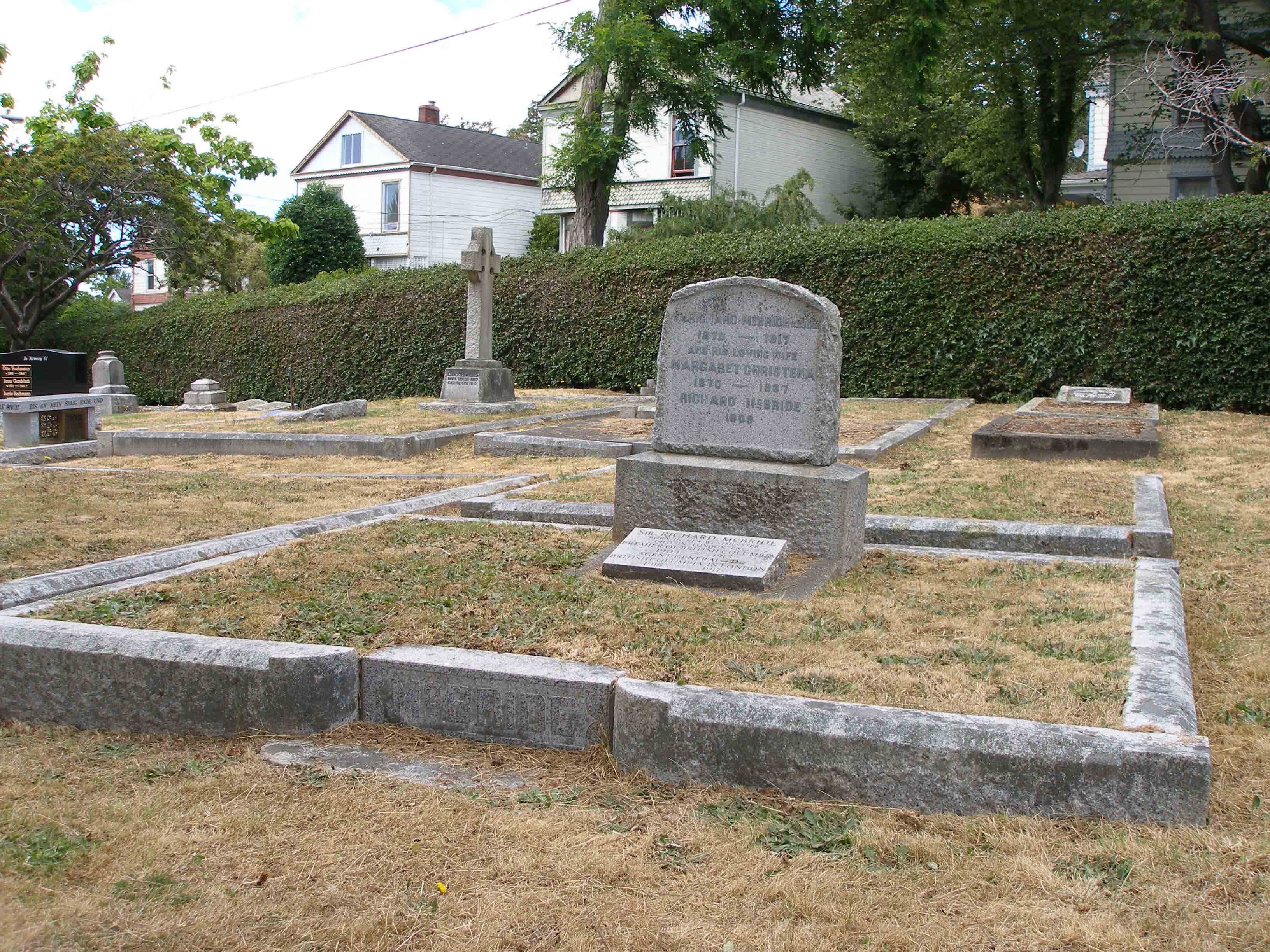 Sir Richard McBride family gravesite